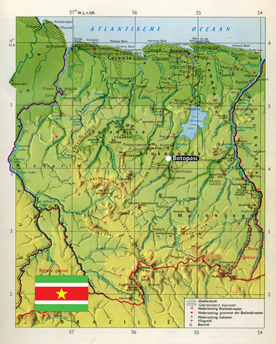 map Suriname